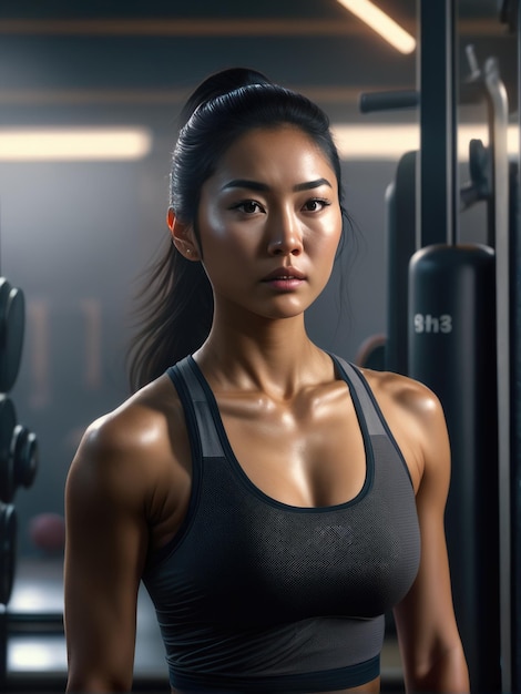 Photography of fit young woman in the gym