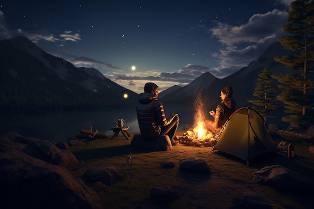 Photography of people on camping adventures