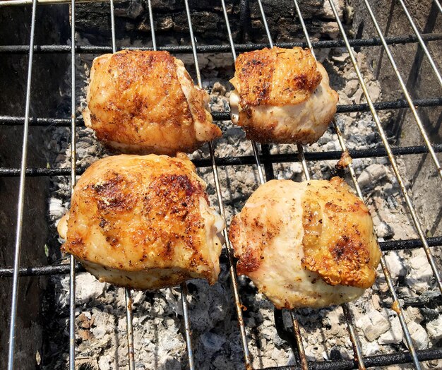 美しい鶏肉のグリルをテーマにした写真撮影