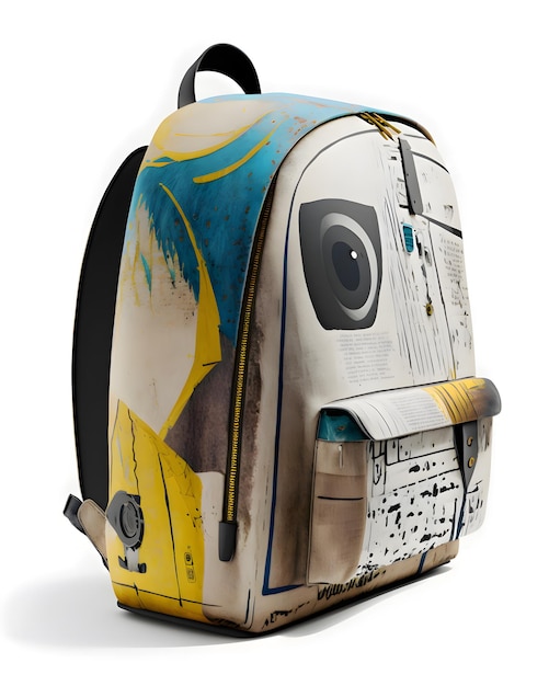 Photo photography of an urban backpack product design by jean generative ai