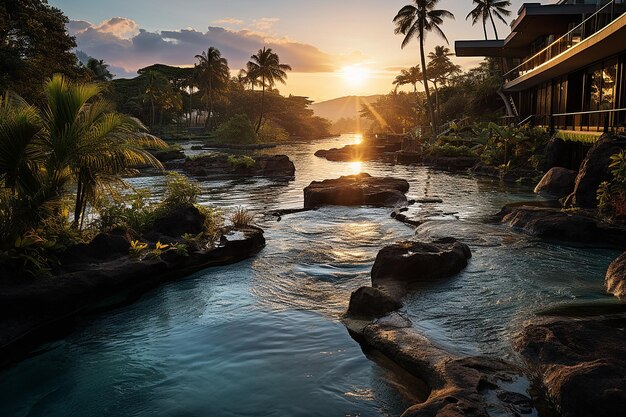 Photography of a Volcanic Landscape with Active