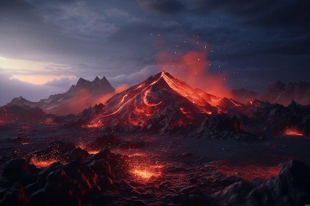 Photography of volcanic landscapes