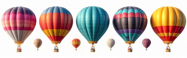 Фотореалистические воздушные корабли в виде воздушных шаров