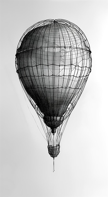 Photorealistic of the air ships as hotair balloon