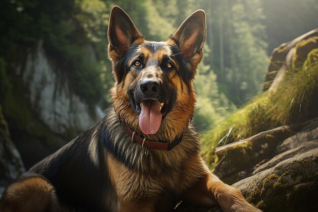 Photorealistic German Shepherd