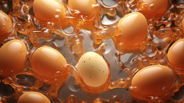 Photo photorealistic image of protien eggs uhd wallpaper