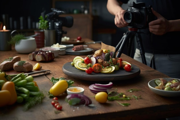 Photorealistic professional food commercial photogr