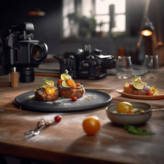 Photo photorealistic professional food commercial photograph
