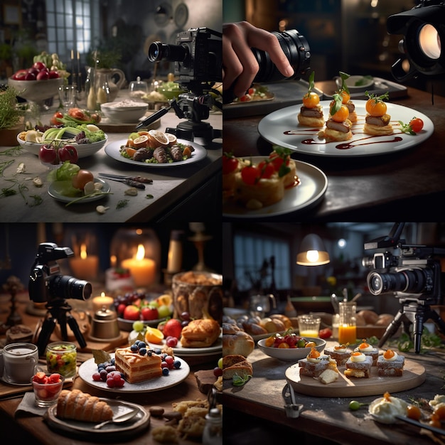 Photorealistic professional food commercial photograph