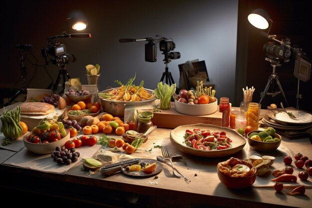 Photo photorealistic professional food commercial photographer