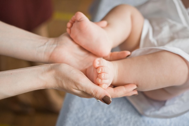 Photos of babys arms and legs during baptism 3416