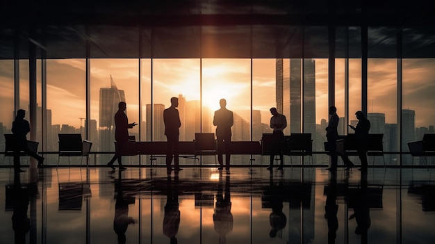 Photo photos of the businessmen standing in the office