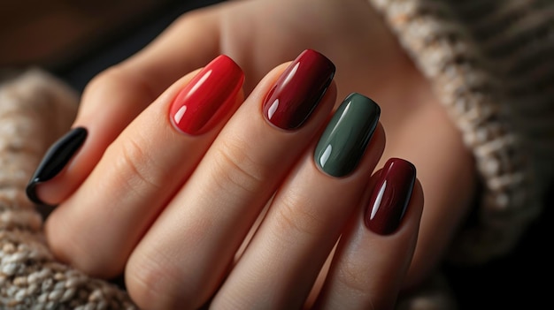 사진 손 ⁇  의 색 을 광고 하는 손 에 있는 다채로운 손 ⁇  의 디자인 의 사진