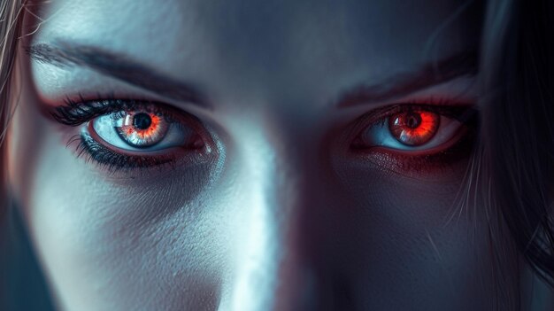 Photo photos of people with red eyes