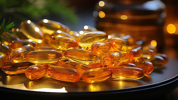 Photos of vitamin E pills