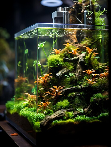 Photoshoot of 20 long tank platies anacharis frogbit floating plants aquas aqua concept idea layout