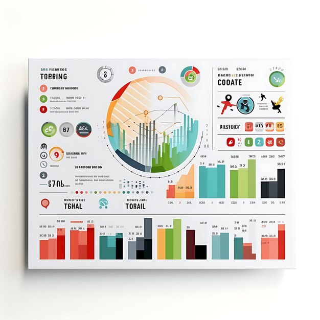 Photoshoot of Handout Card Concept Informative Style Chart Graphic Fitness Creative Graphic Design