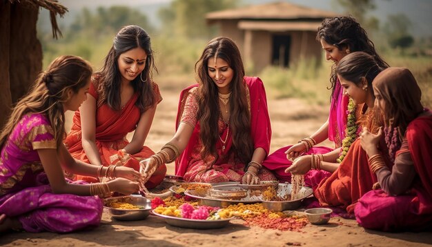 traditional way of celebrating holi