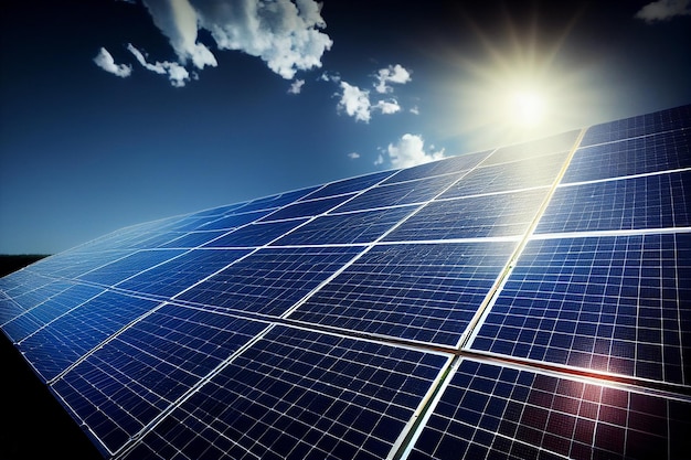 깨끗한 지속 가능성을 생산하는 태양광 패널 태양광 패널