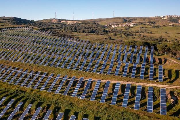 太陽光発電所の太陽光発電パネル