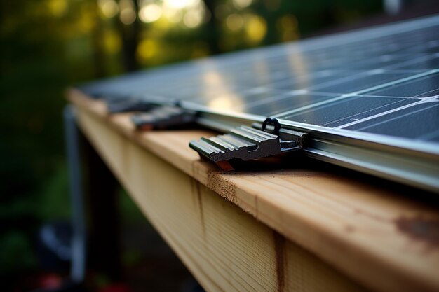 Photo photovoltaic solar panels for sustainable and efficient renewable energy generation