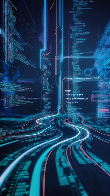 php programming html coding cyberspace concept