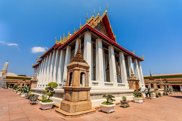 Phra Maha Chedi Si Ratchakan in Wat Pho in Bangkok THAILAND
