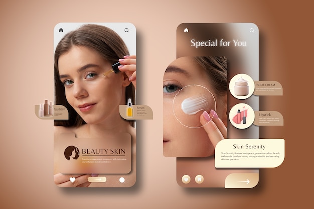 Phygital beauty interaction app design