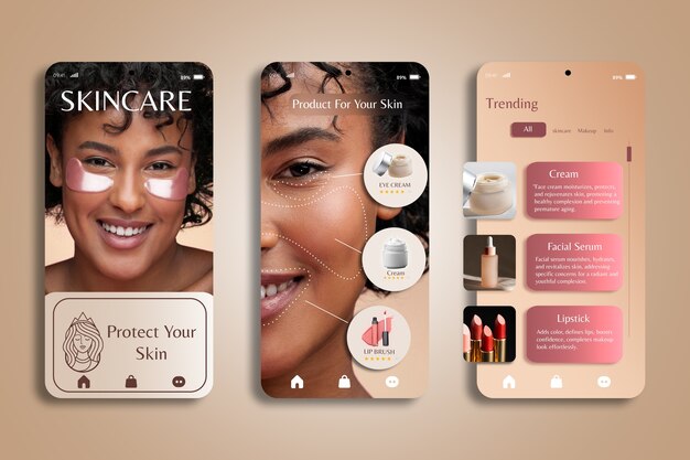 Phygital beauty interaction app design