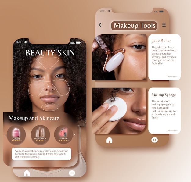 Phygital beauty interaction app design