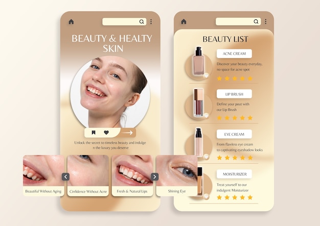 Phygital beauty interaction app design