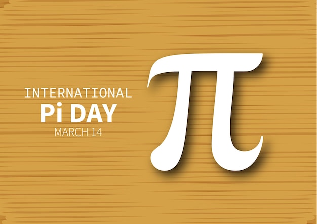 pi day international pie day 14 march with pie symbols vector illustration gray color background