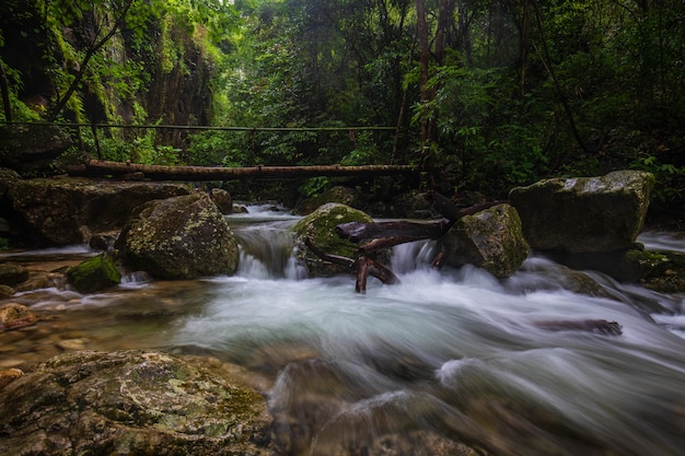 Pi-tu-gro waterfall, Beautiful waterfall in Tak province, ThaiLand.