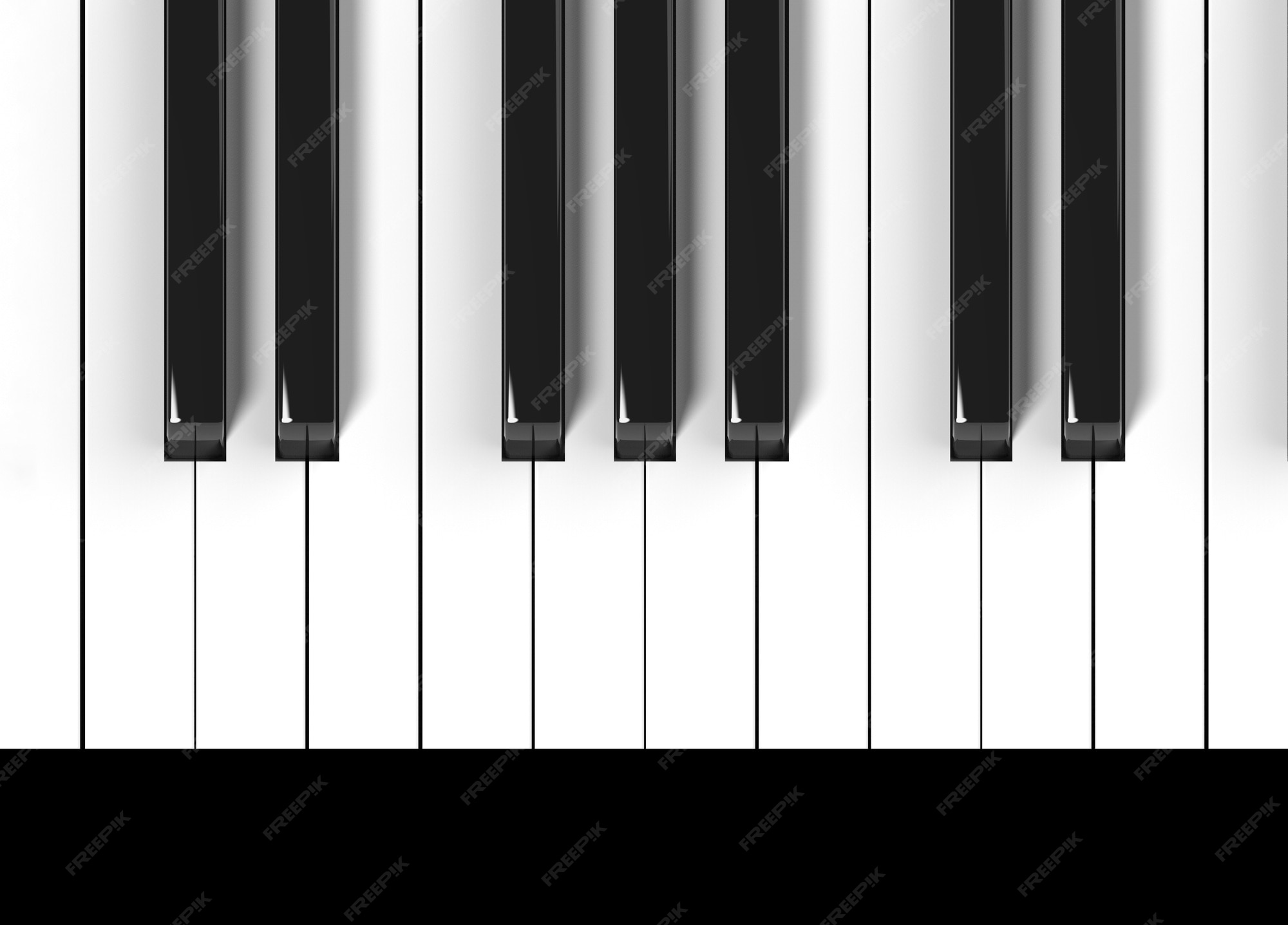 Premium Photo | Piano Black and white keyboard background.