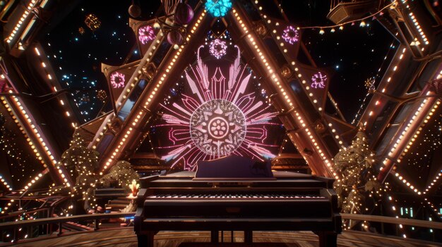 크리스마스 장면 의 피아노
