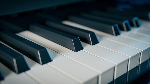 Foto piano concepten achtergronden 3d rendering