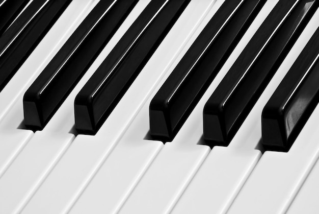 Piano keyboard as a background