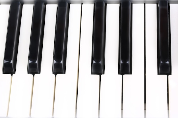 Foto sottofondo musicale dei tasti del pianoforte