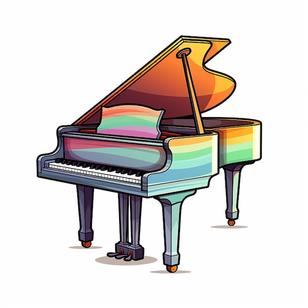 Piano sticker