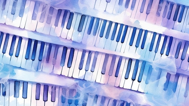 A piano wallpaper that is made by the artist.