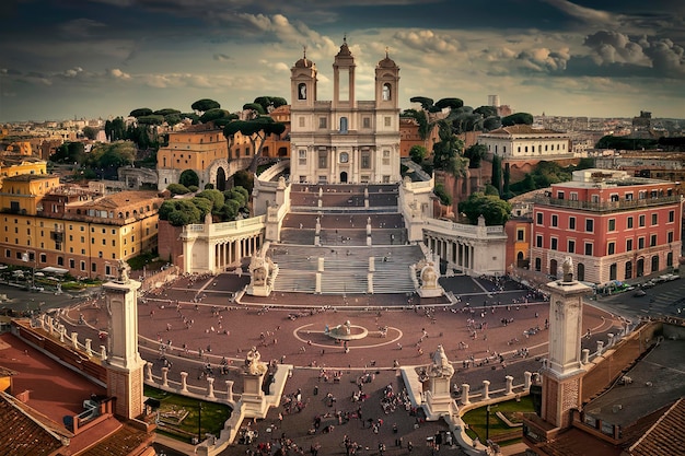 Piazza del Campidoglio on Capitoline Hill Rome Italy