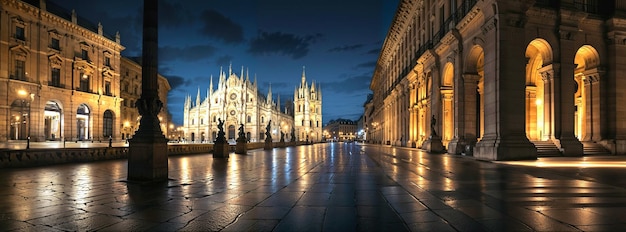 Piazza del Duomo Cathedral Square at night