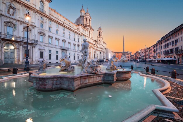 Piazza Navona in Rome Italy