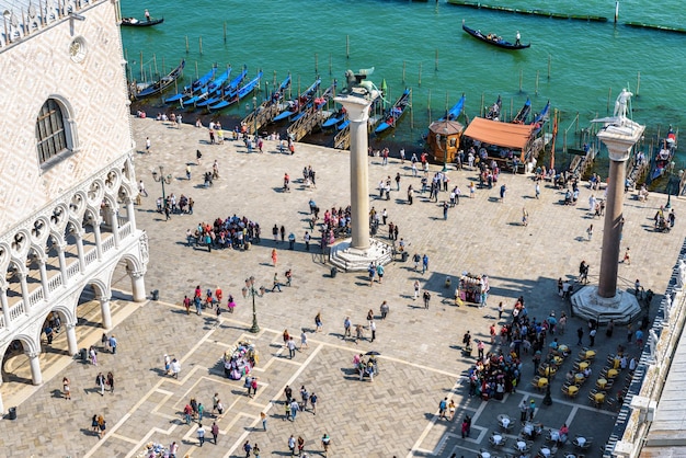 Piazza San Marco of San Marcoplein in Venetië Italië