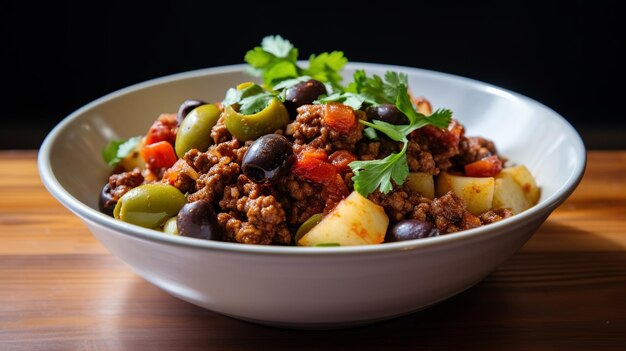 Picadillo Flavorful Ground Beef Hash with Tomatoes and Olives