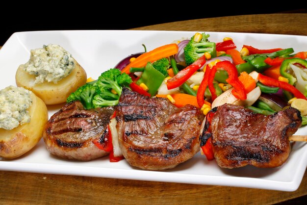 Picanha Rump steak met groentesalade