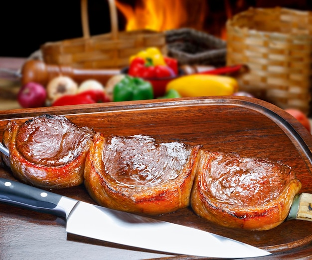 Picanha traditional Brazilian barbecue