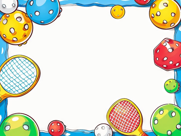 Foto schema grafica di sfondo di pickleball o paddleball