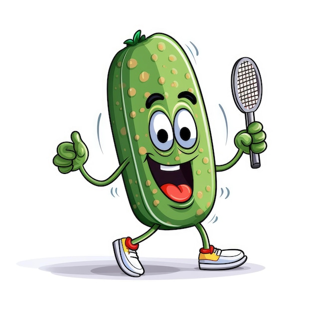 Photo pickleball pickles onpoint a whimsical cartoon adventure