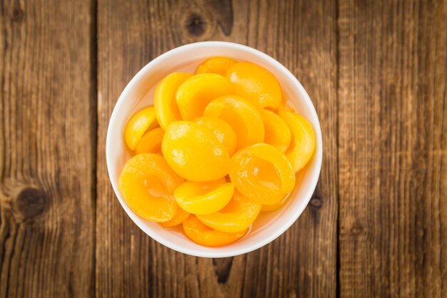 Pickled Apricots selective focus